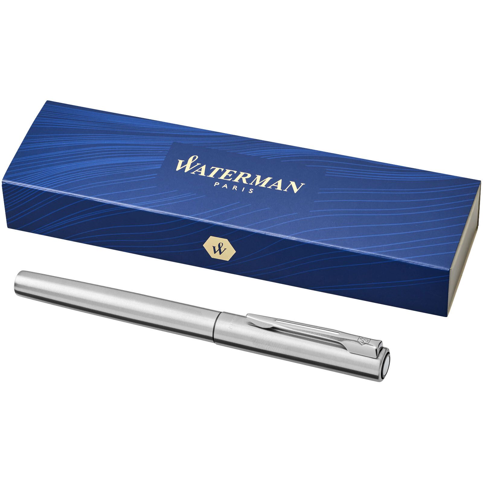 Waterman Graduate Tintenroller (schwarze Mine) - chrom-405