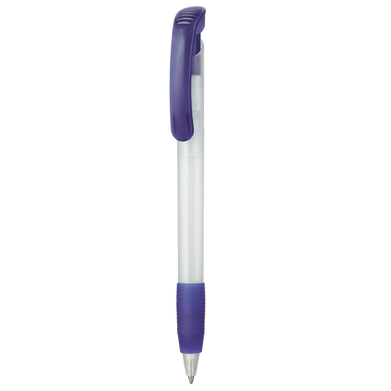 Kugelschreiber SOFT CLEAR FROZEN - frost-weiss - ozean-blau-408