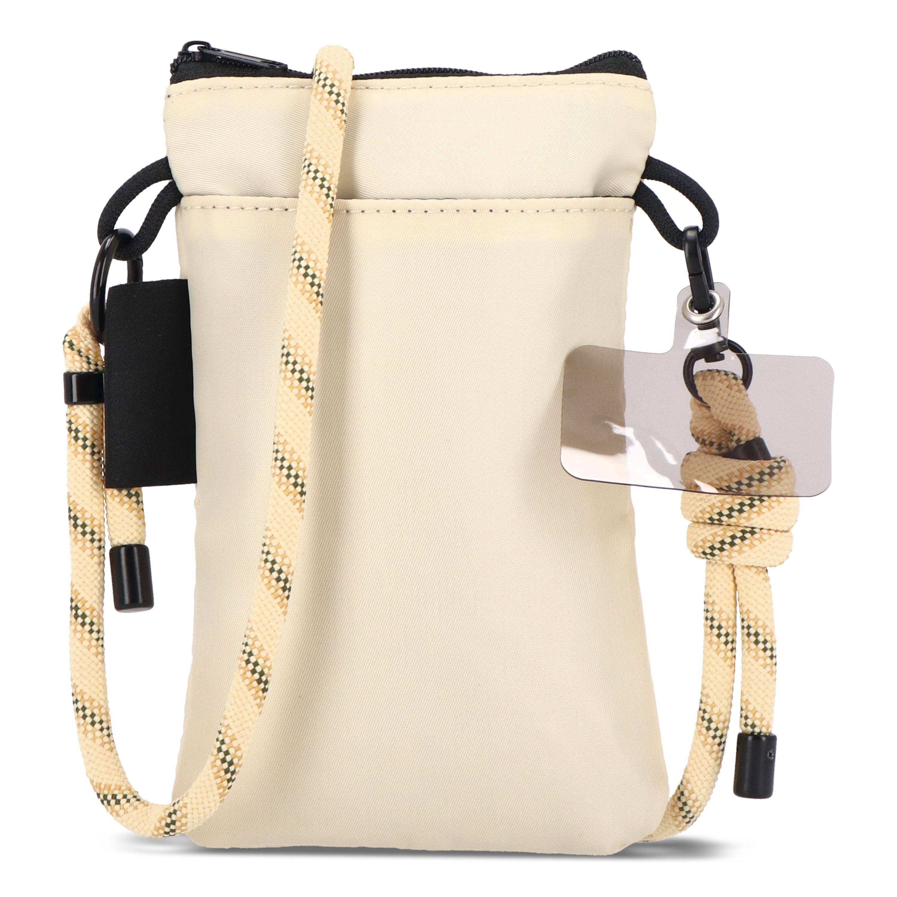 Crossbody Beutel mit Paracord Gurt - beige-652