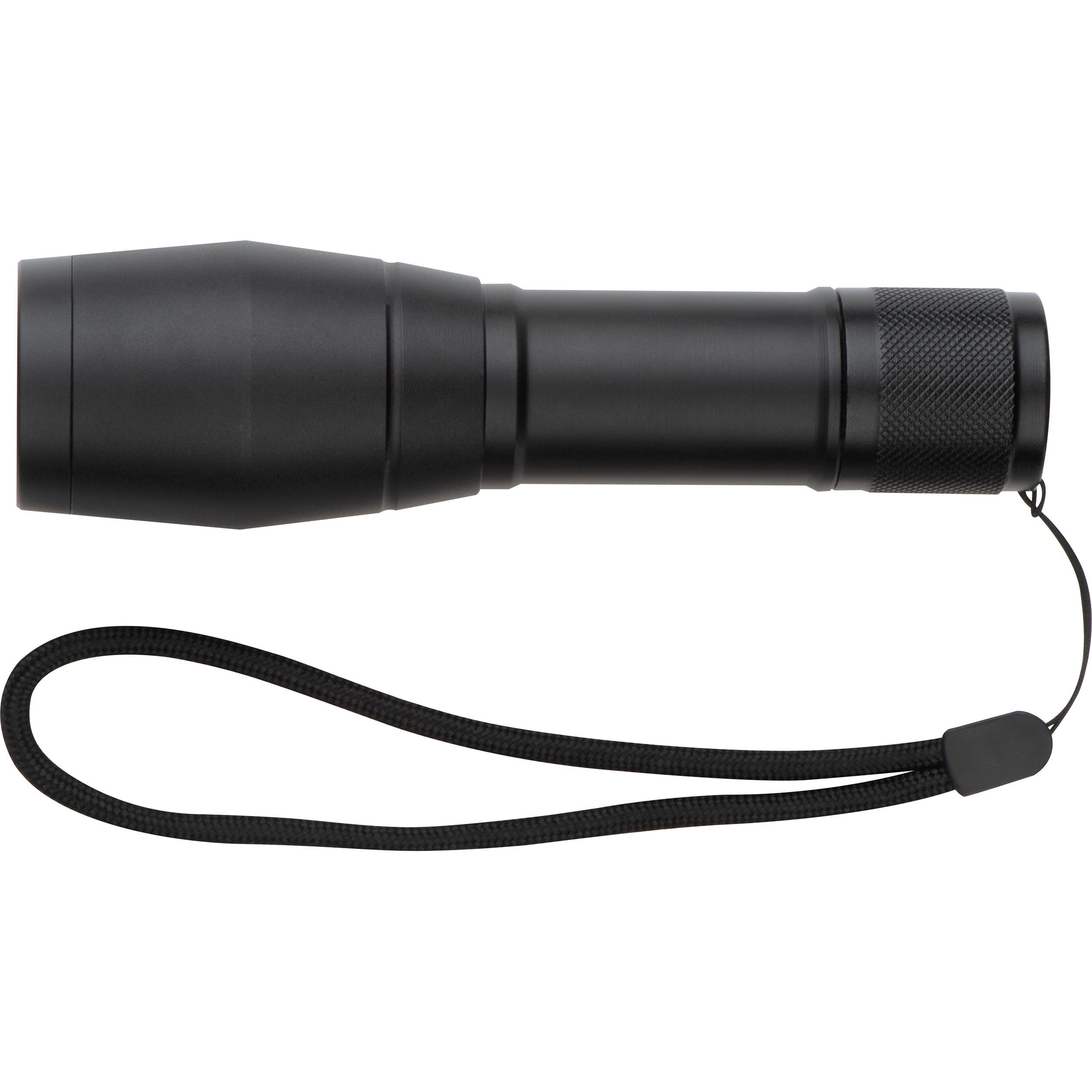 LED Taschenlampe mit 3 verschiedenen Lichtfunktionen - schwarz-636