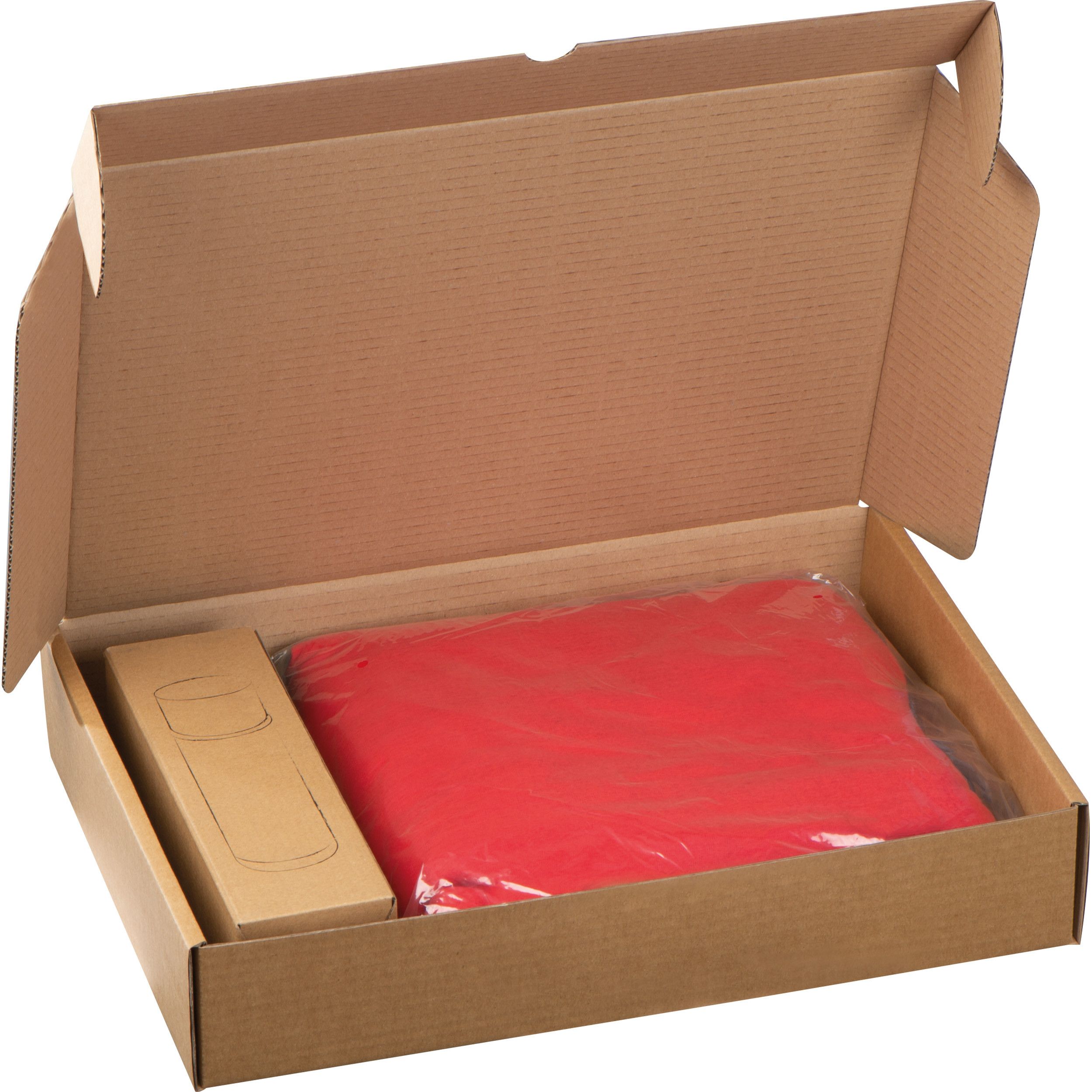 Set XL Fleecedecke + Thermoskanne Liverpool - rot-351