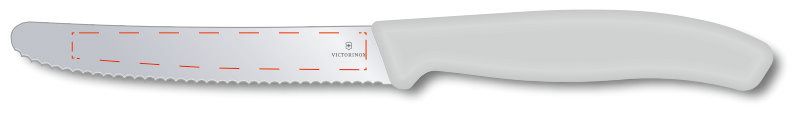 Veredelungsposition Klinge Vorderseite