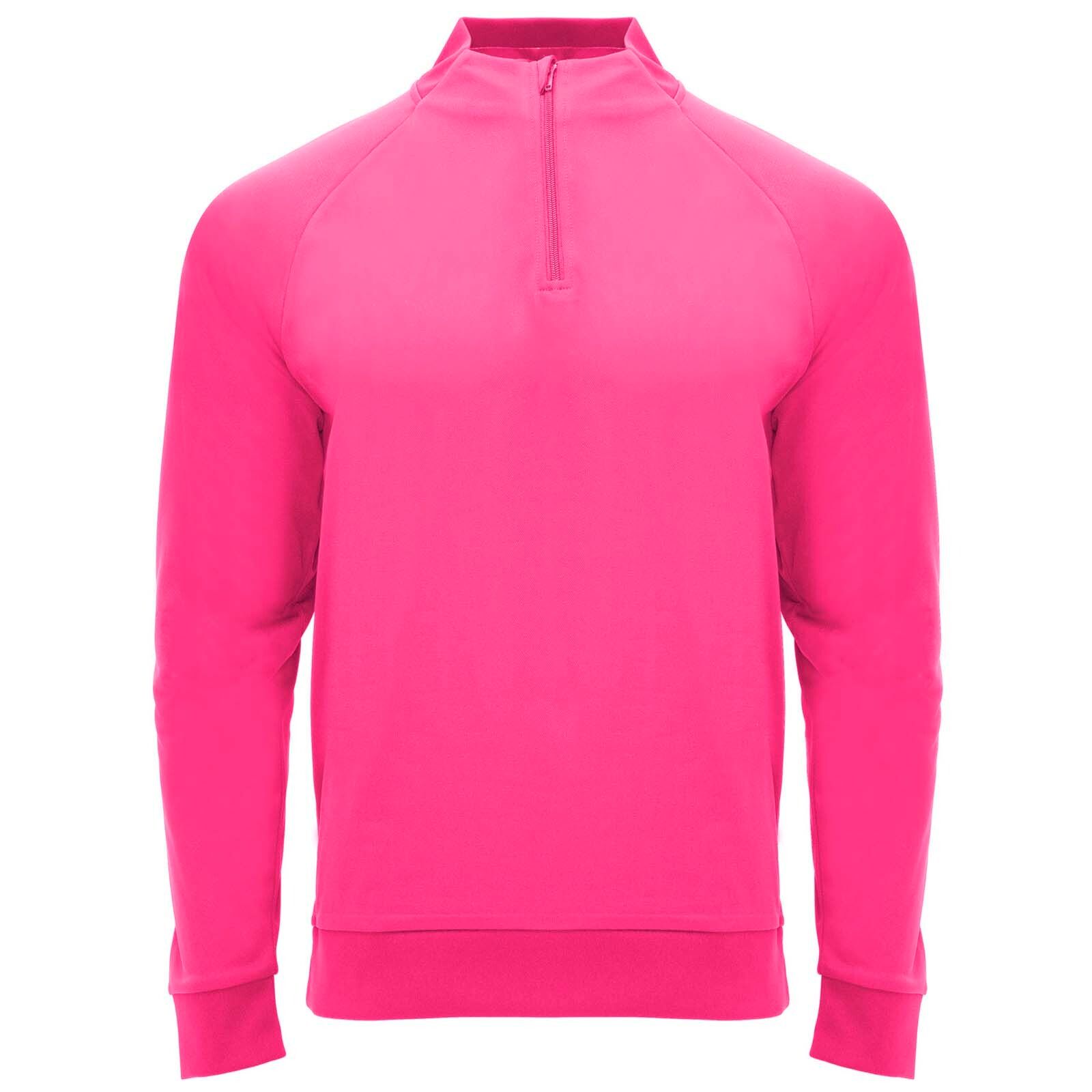 Epiro 200 g/m² Half-Zip Sweatshirt  - fluorrosa-995