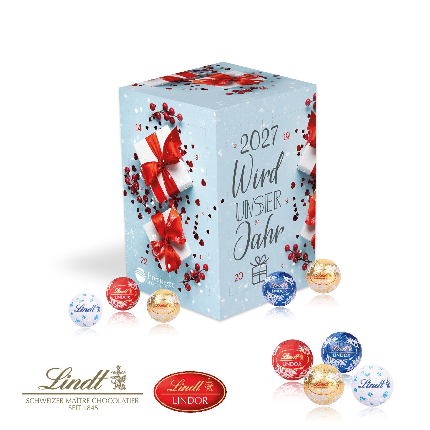 Adventskalender Cube "XL" mit Lindt Schokolade-314