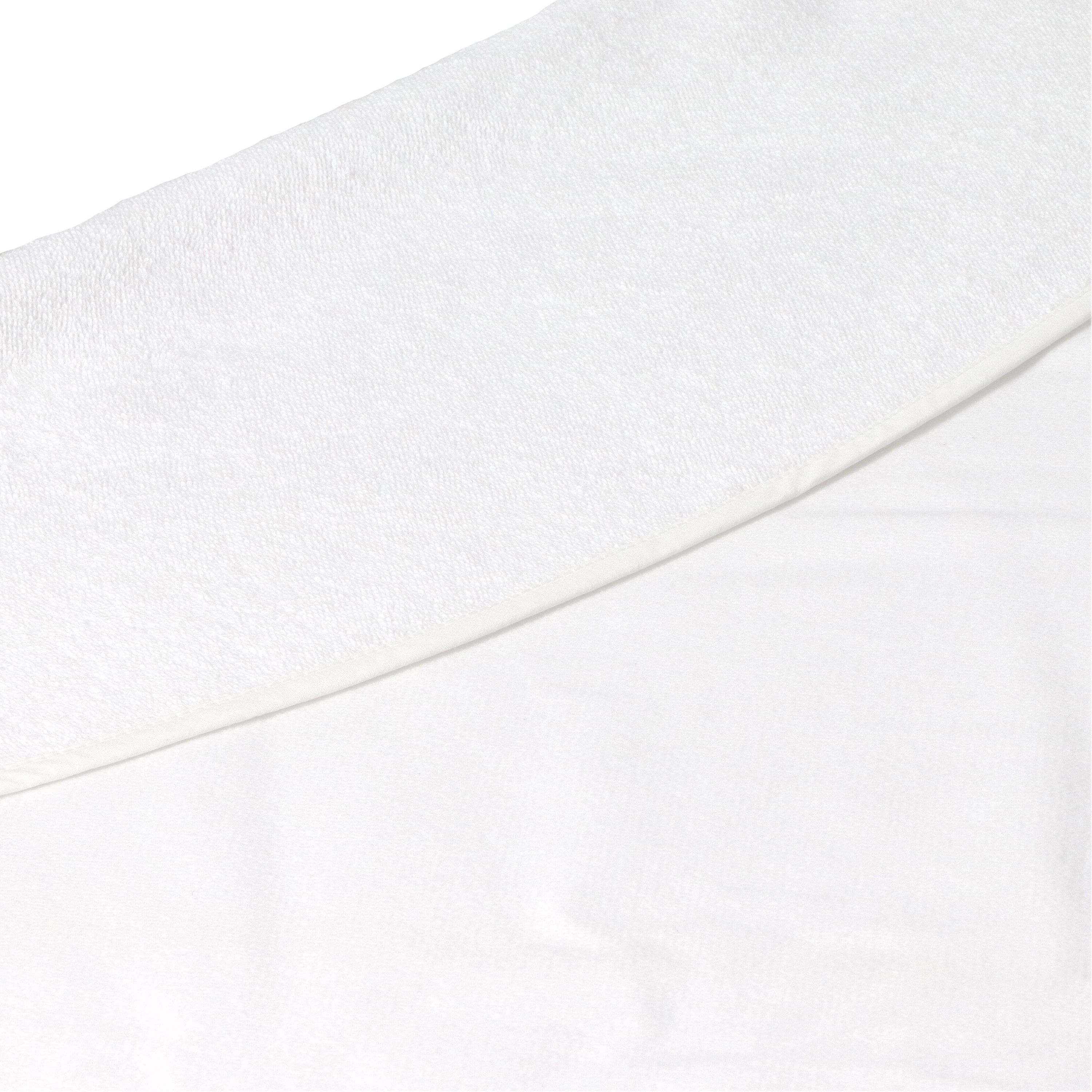 Doppelseitiges rundes Strandtuch Ø 150 cm, 350 g/m², Sublimationsdruck - weiss-413