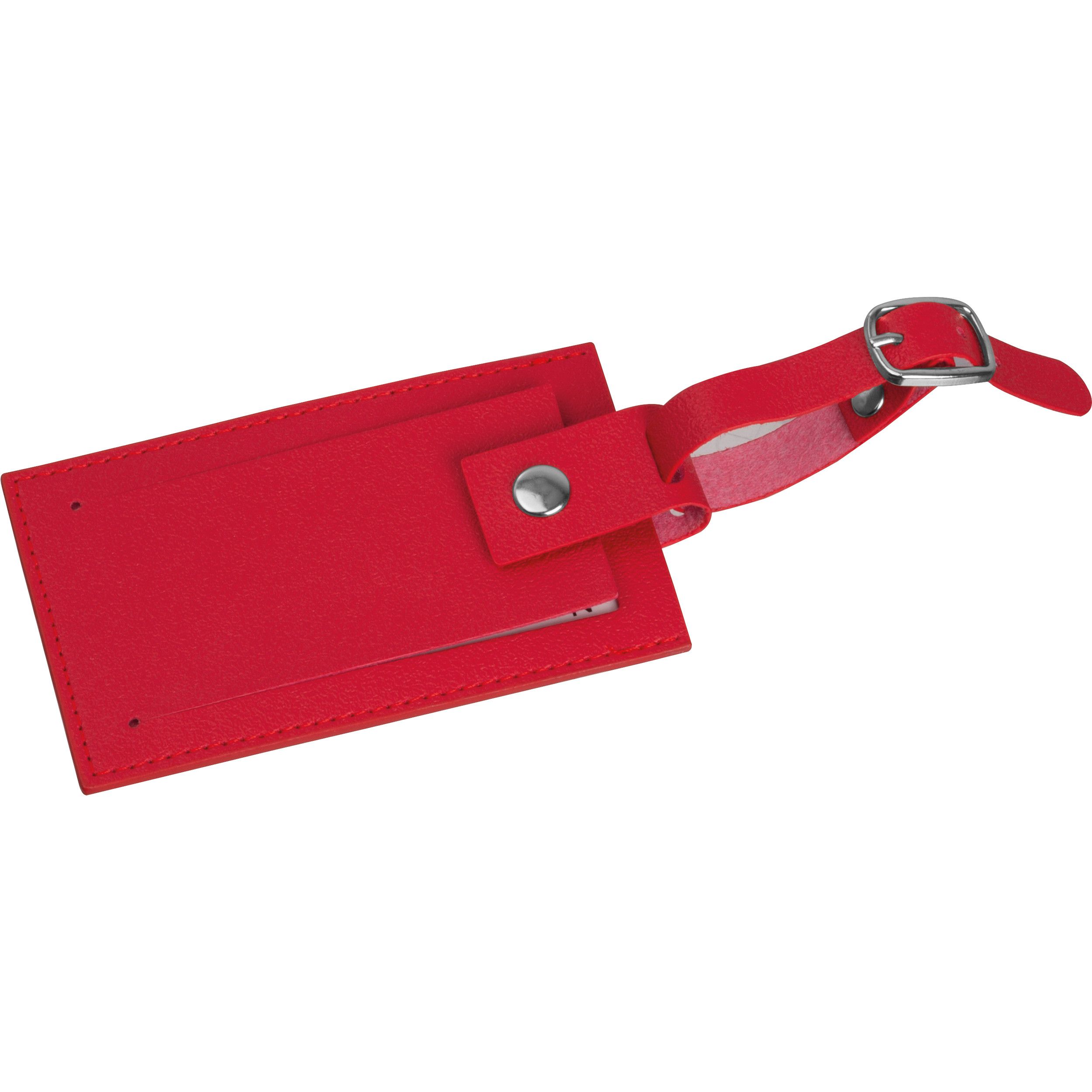 Kofferanhänger aus Kunstleder  - rot-955