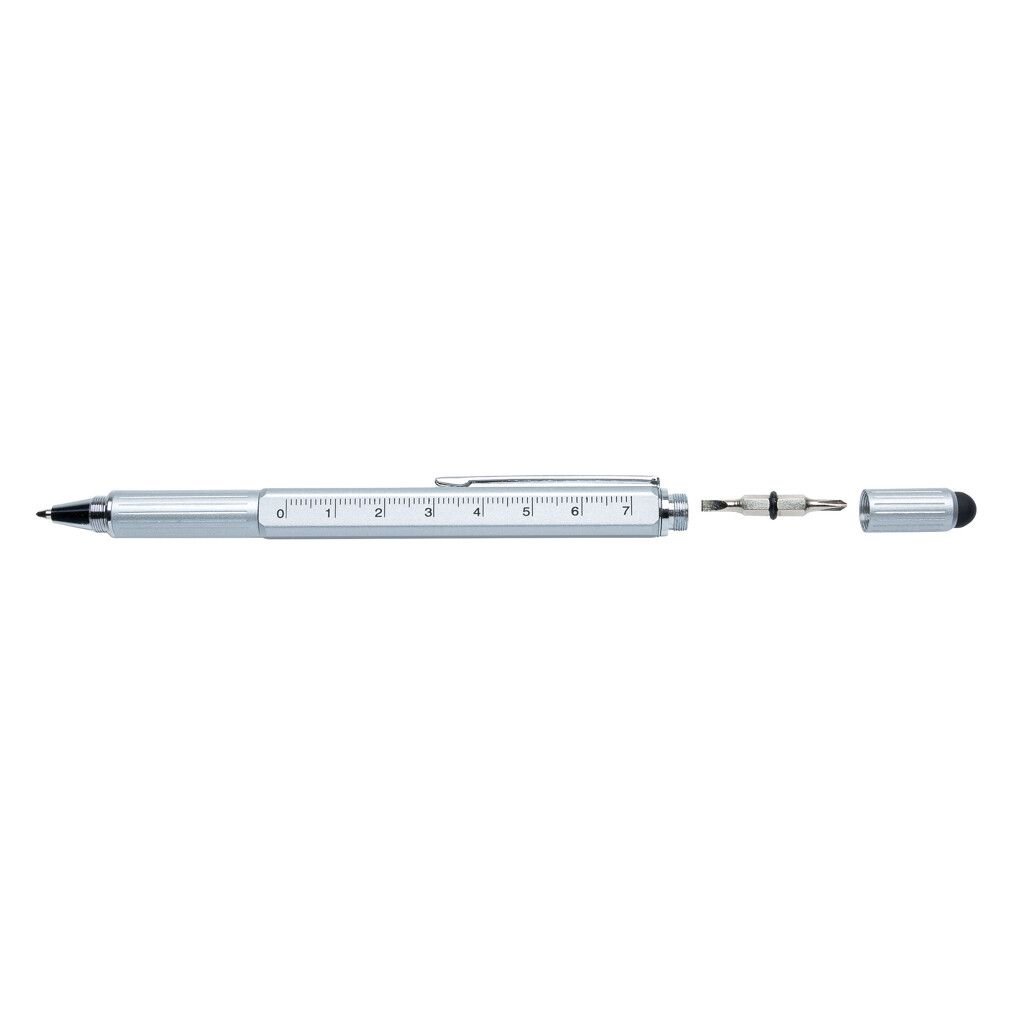 5-in-1 Aluminium Tool-Stift - grau-544