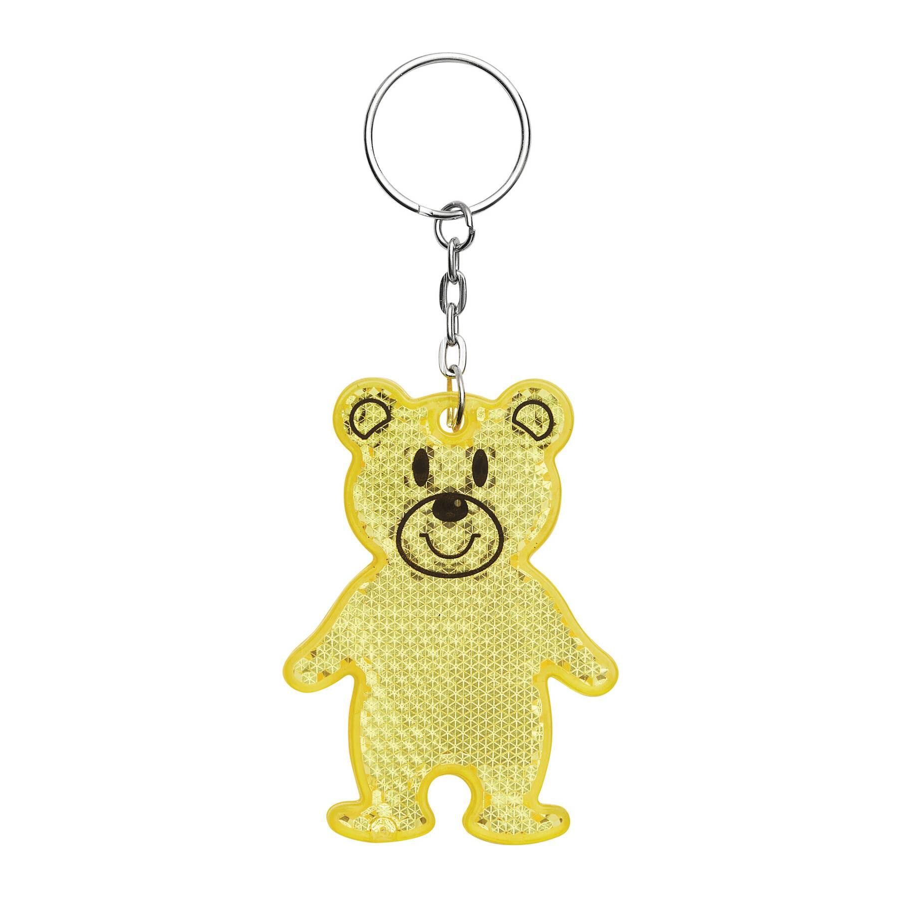 Reflektierender Schlüsselanhänger TEDDY - gelb-852