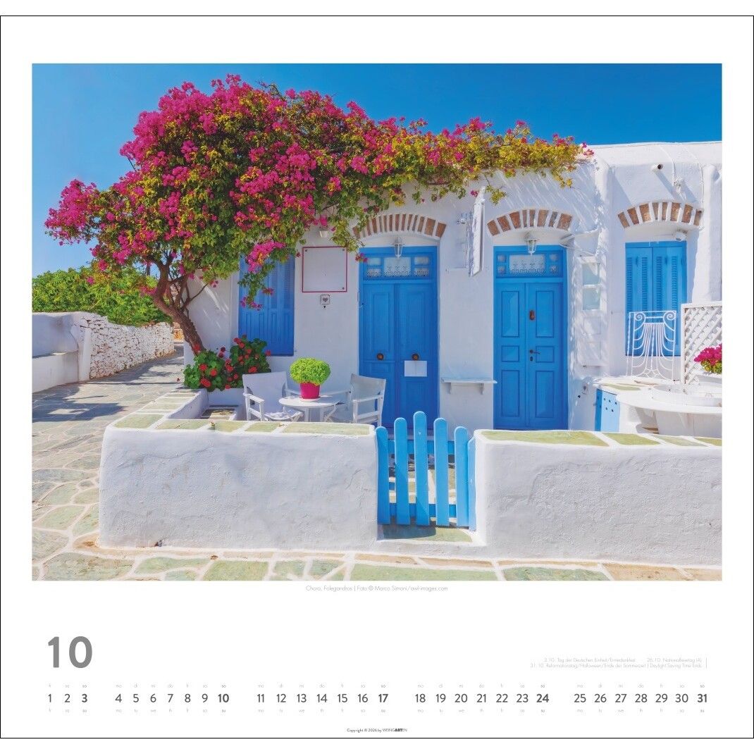Griechische Inseln - Landschaft & Natur Kalender-200