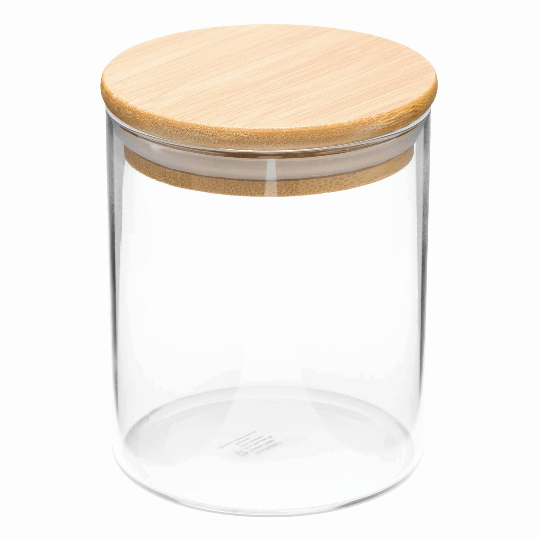 Glas-Vorratsdose ECO STORAGE S, Füllmenge ca. 450 ml - braun - transparent-558