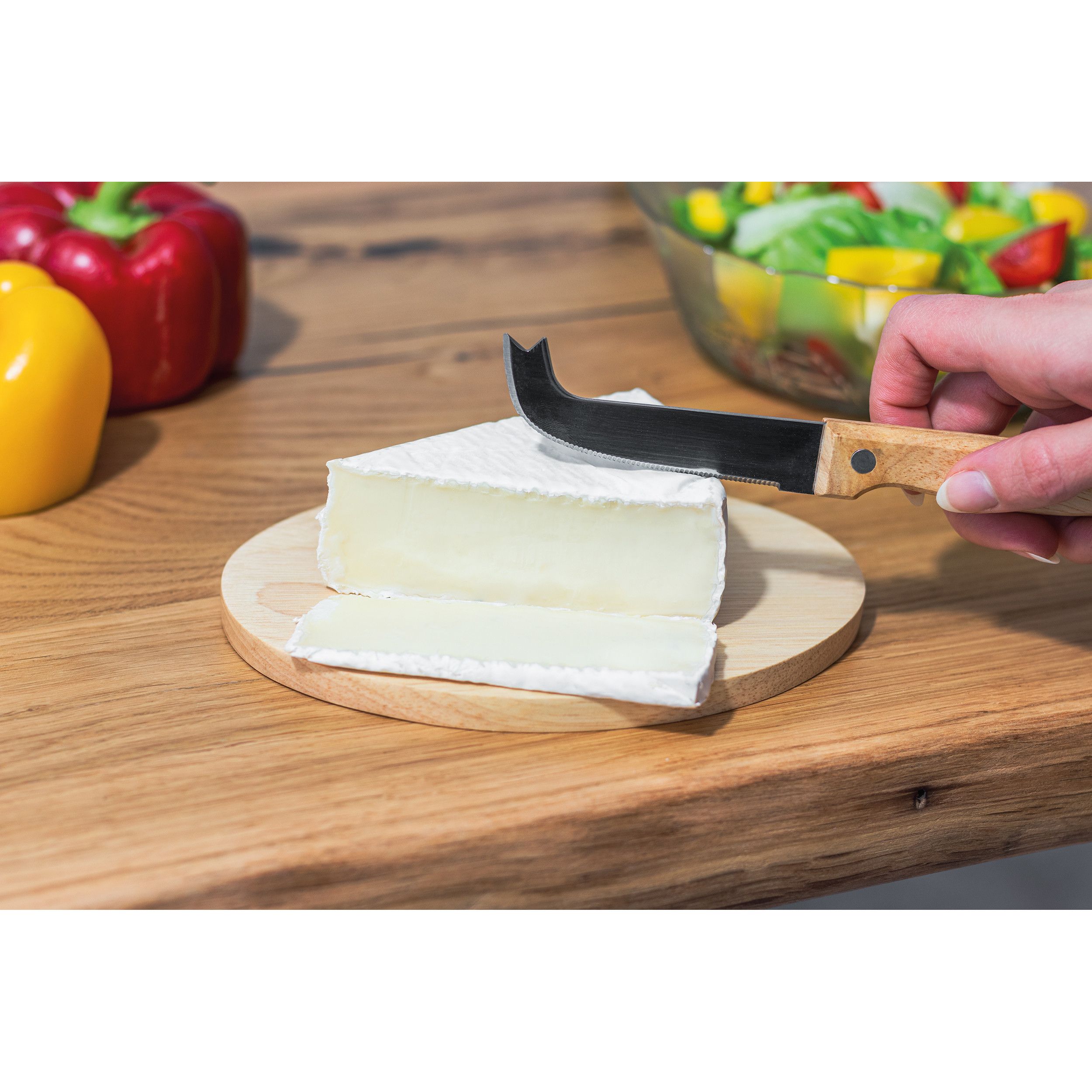 Käseset mit Holzbrettchen Gouda - beige-465