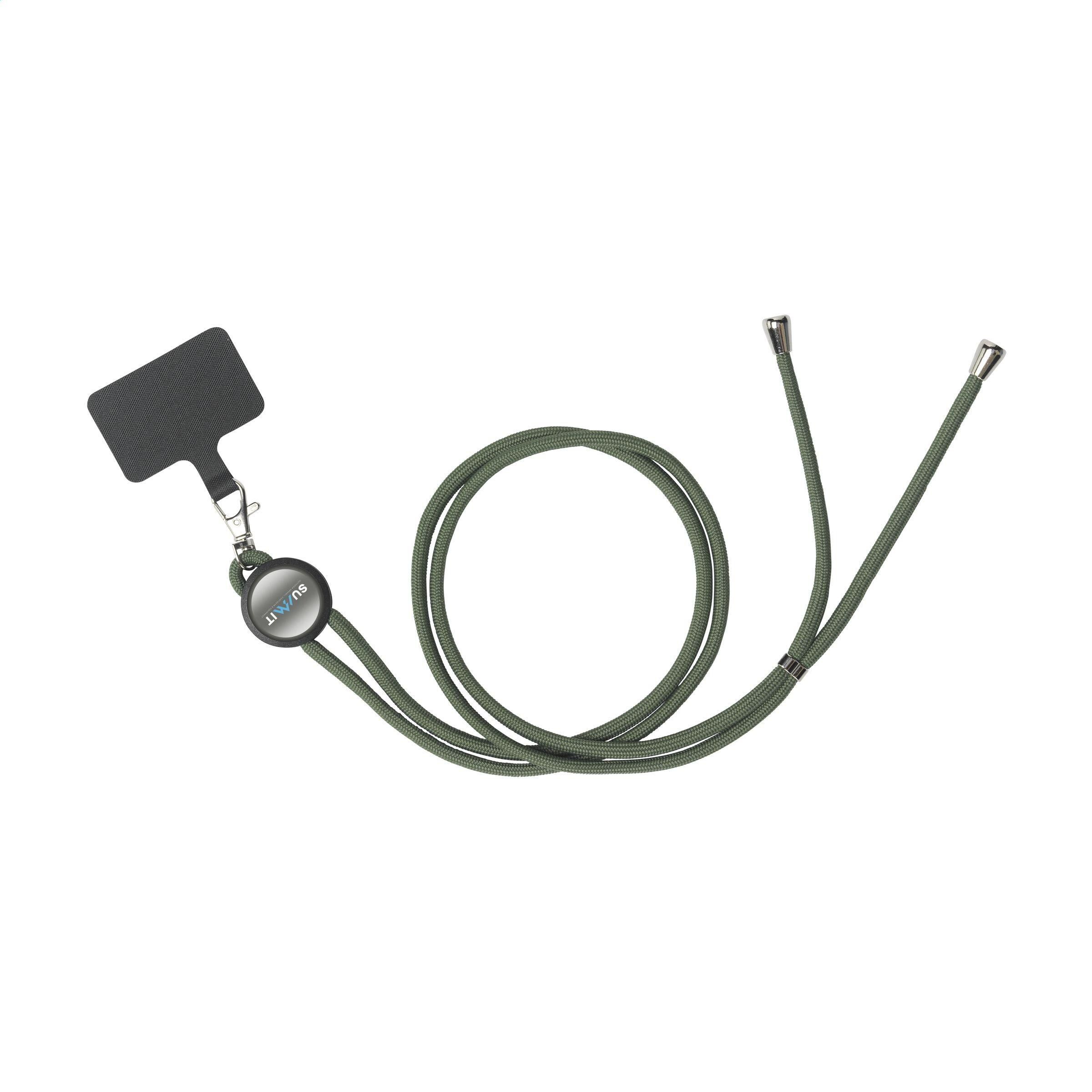 Lace Lanyard GRS RPET 0,5 cm Handy-Schlüsselband - armeegrün-531