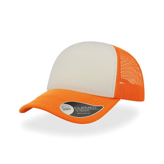 Rapper Cap - white - orange fluo - orange fluo-272