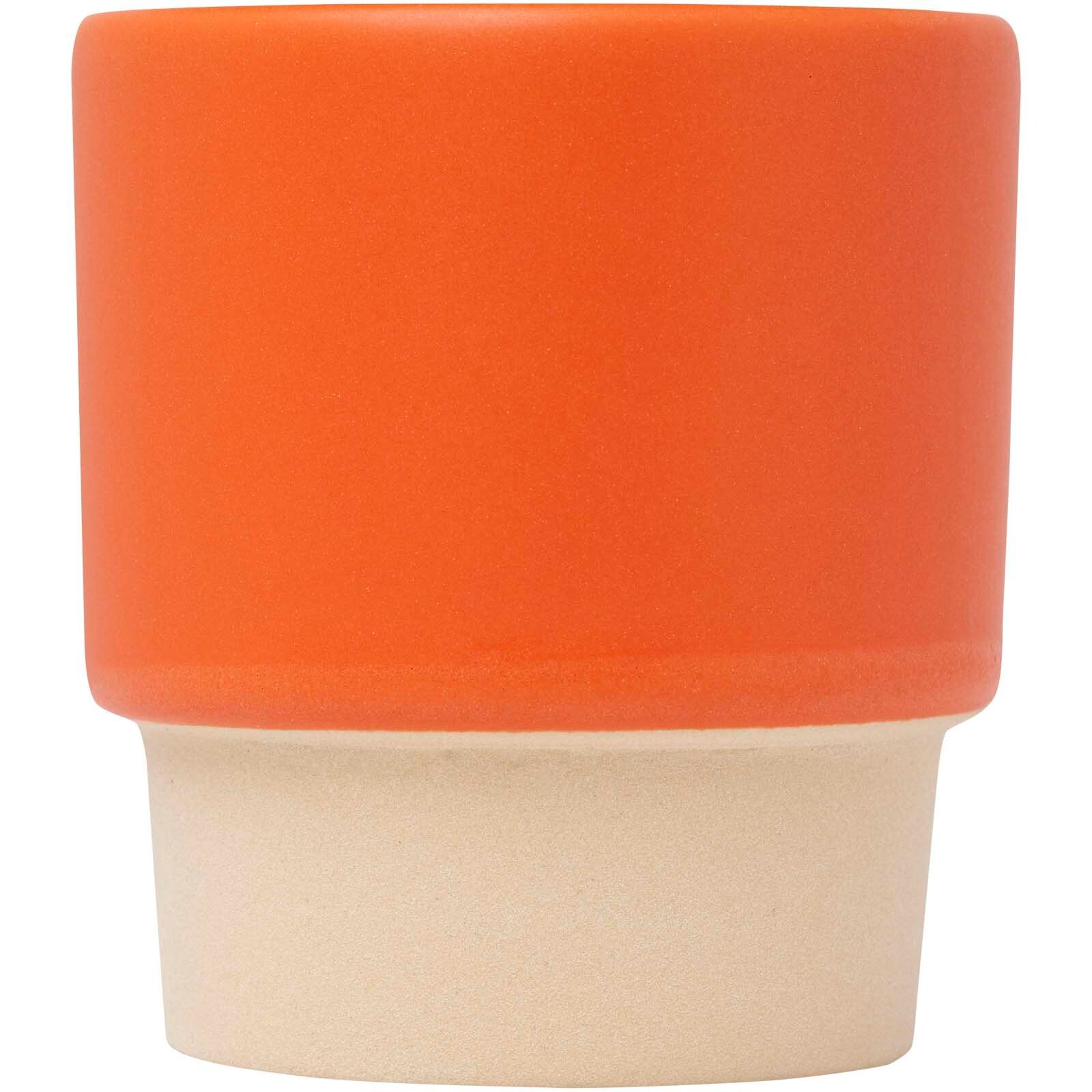 Olympia 130 ml stapelbarer Expresso Becher mit Tonboden - orange-622