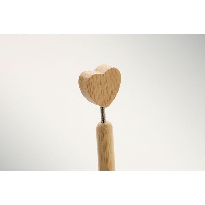 Kugelschreiber Bambus Herz CORAPEN - holz-223