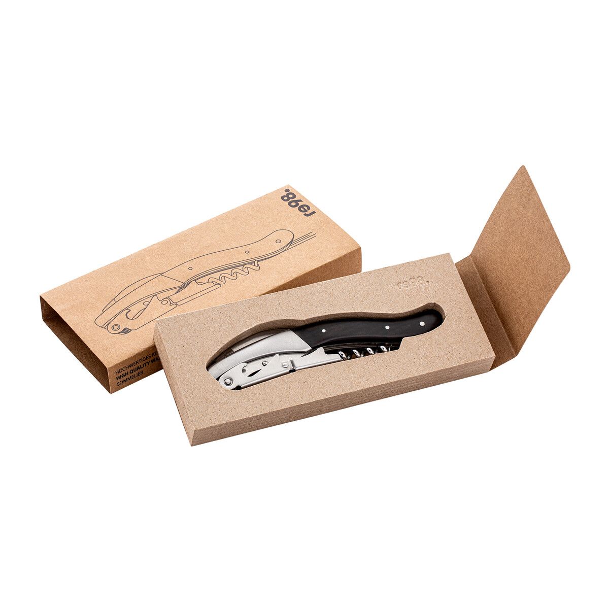 Hochwertiges Kellnermesser RE98-CORXX - schwarz-848