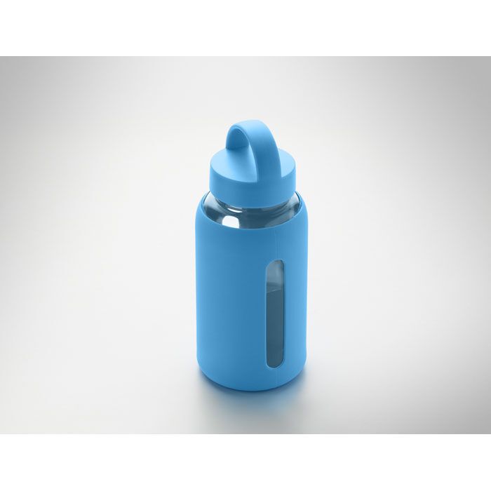 Flasche Borosilikatglas 600ml BORIS - türkis-200