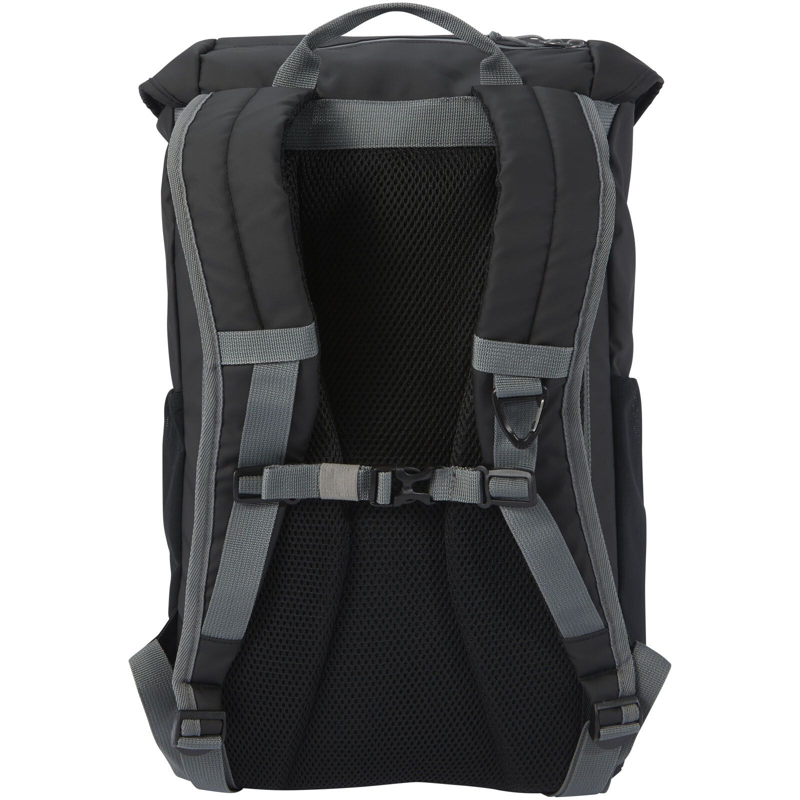 Aqua 15,6" GRS recycelter wasserabweisender Laptop-Rucksack 23 L - schwarz-639