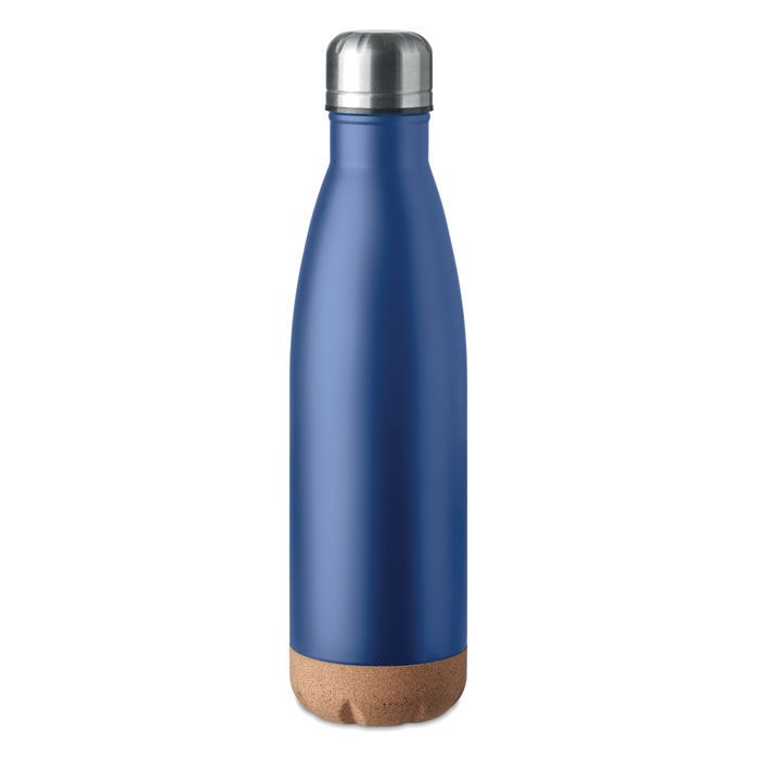 Doppelwandige Isolierflasche ASPEN CORK - blau-770