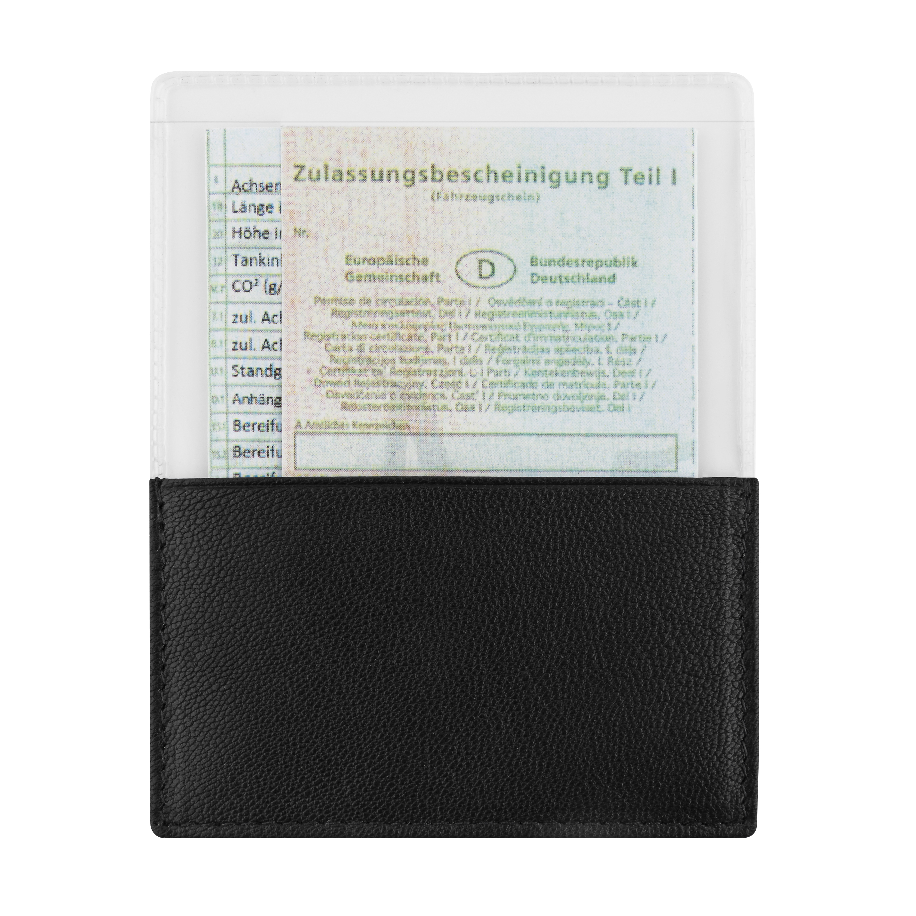 Blackmaxx® ZiegenlederStecketui "EcoNappaDeLuxe" - schwarz-486