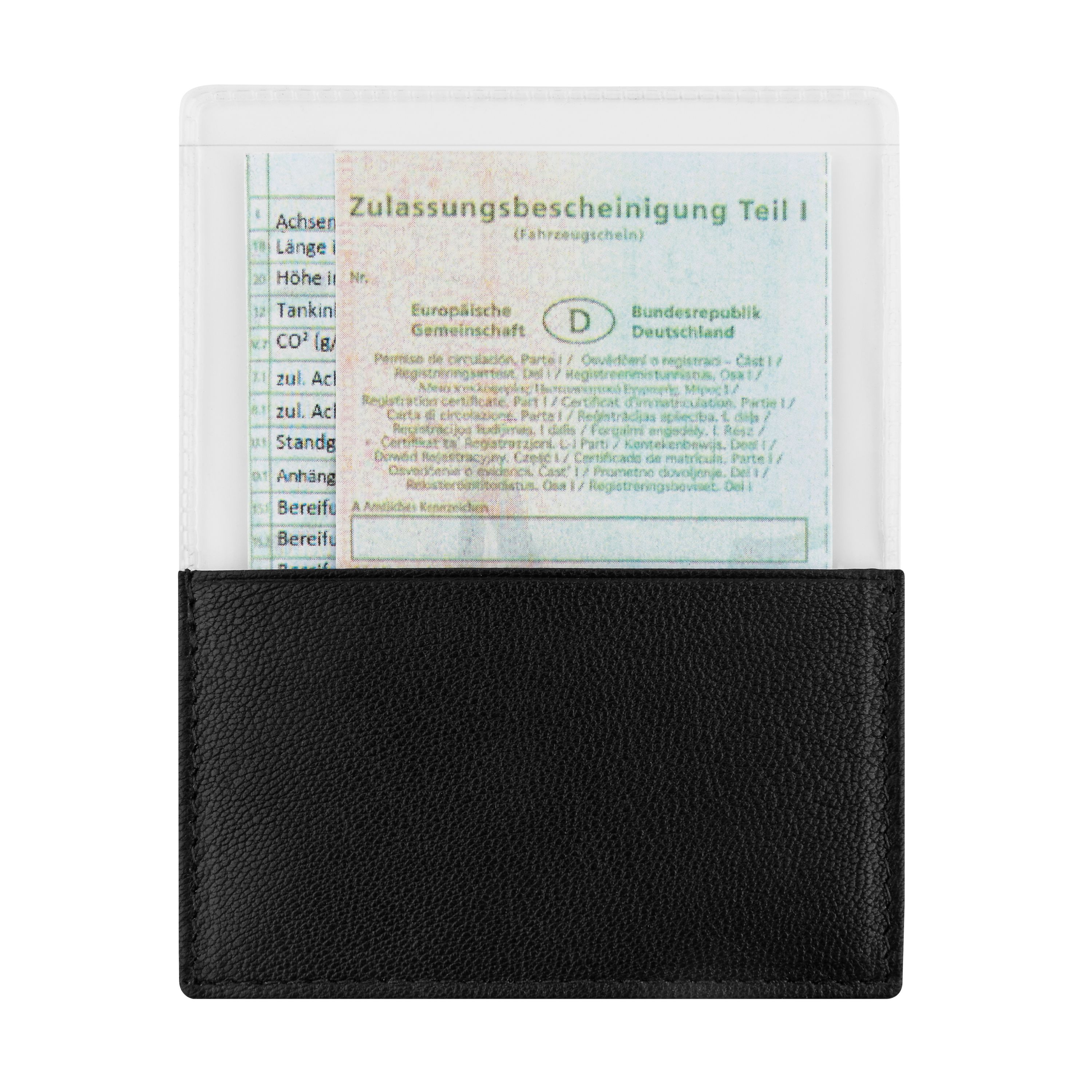 Blackmaxx® ZiegenlederStecketui "EcoNappaDeLuxe" - schwarz-486