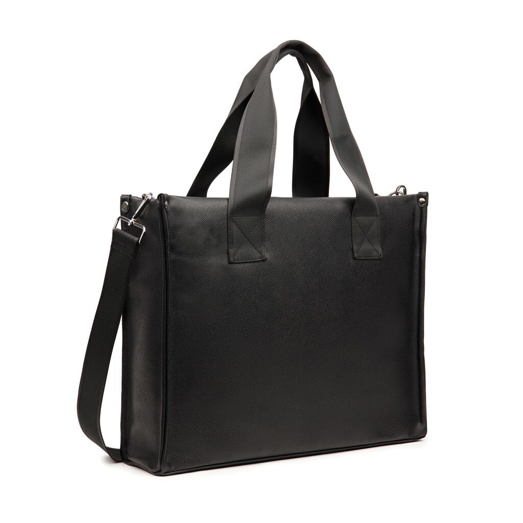 VINGA Bermond Tragetasche aus RCS recyceltem PU - schwarz-62