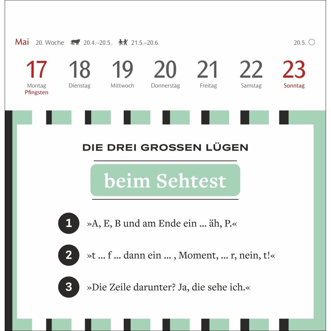 Die drei großen Lügen Premium-Postkartenkalender-439