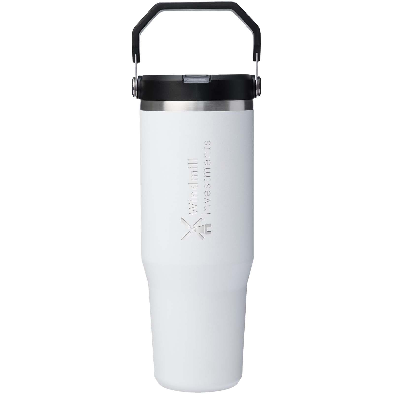 Stanley IceFlow 2.0 890 ml Thermobecher aus Edelstahl mit Flip Strohhalm - weiss-898