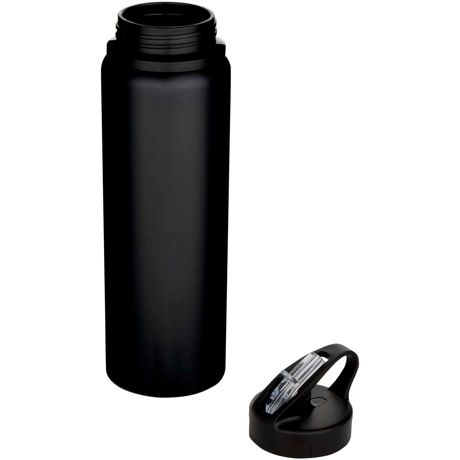 Fitz 800 ml RCS-zertifizierte, einwandige Trinkflasche aus recyceltem Edelstahl - schwarz-749