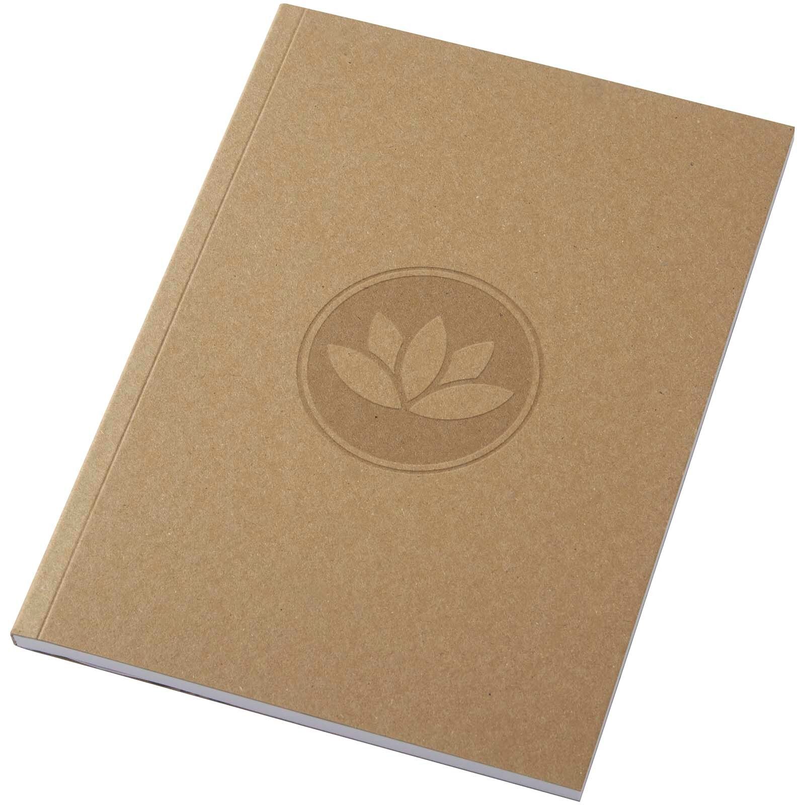 Novella Austen A5 Softcover Notizbuch aus recyceltem Kraftpapier – 50 Blatt  - natur-517