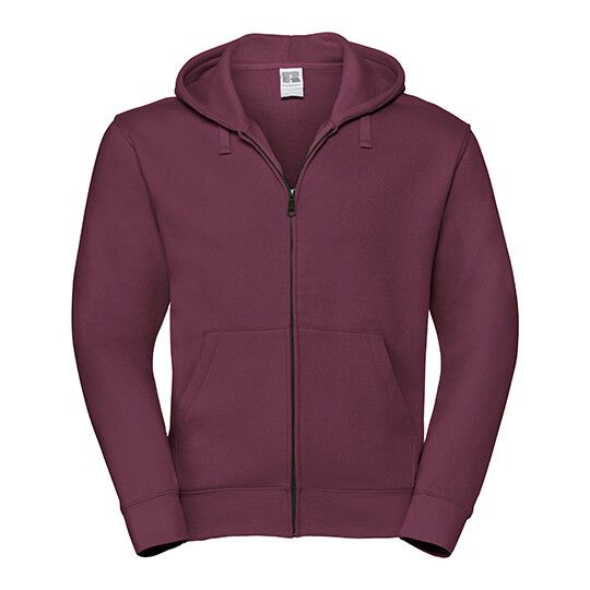 Men's Authentic Zipped Hood Jacket - burgundy - 3XL-682