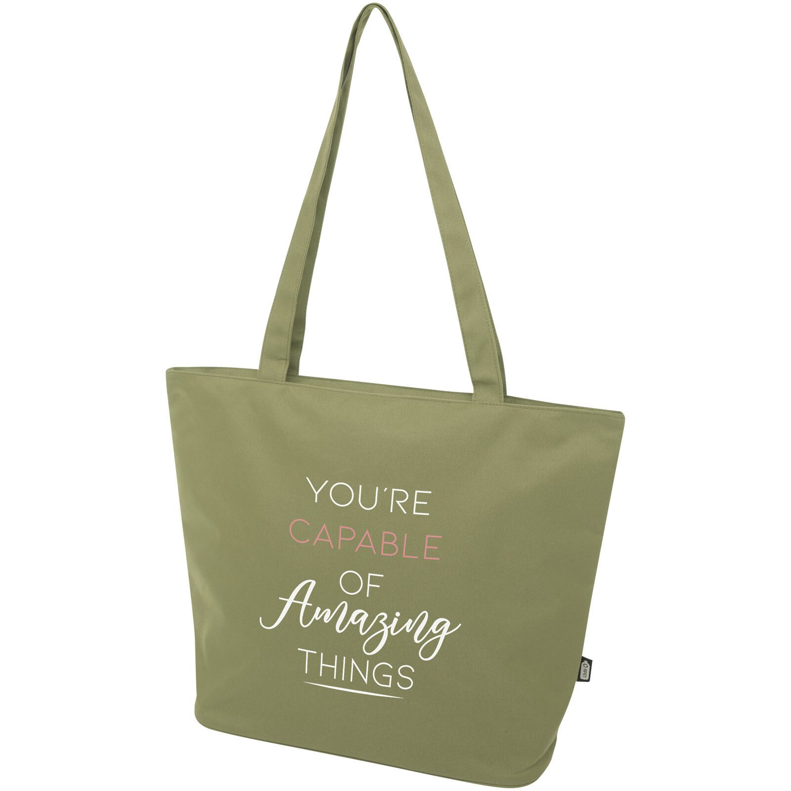 Panama Tragetasche aus GRS Recyclingmaterial 20 L - olive-970