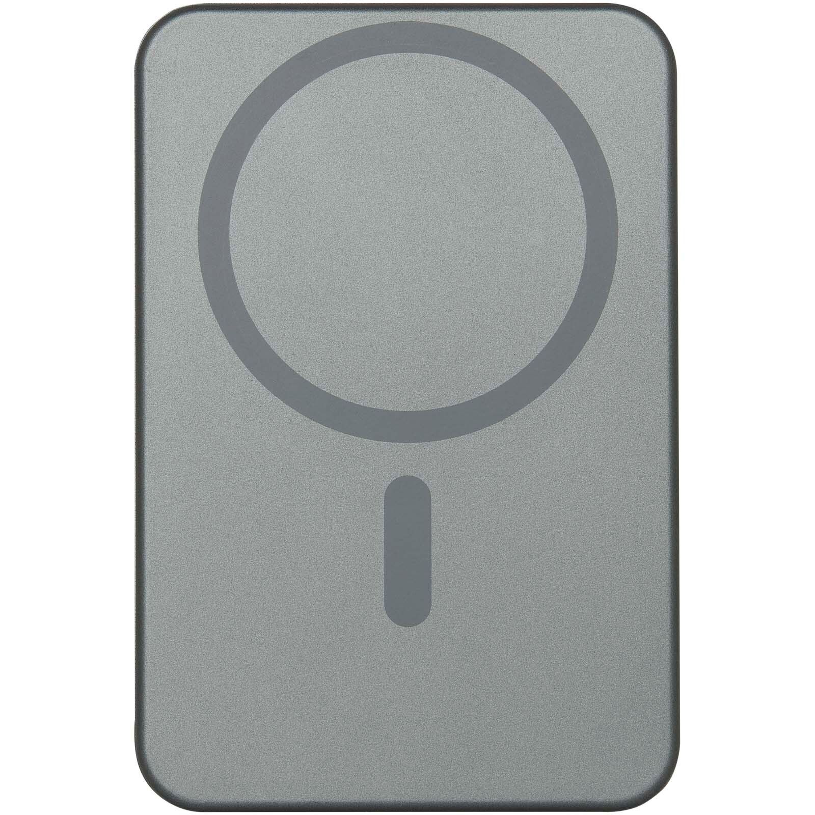Avis 10.000 mAh RCS Powerbank aus recyceltem Aluminium mit Magnetfunktion  - gun metal-738