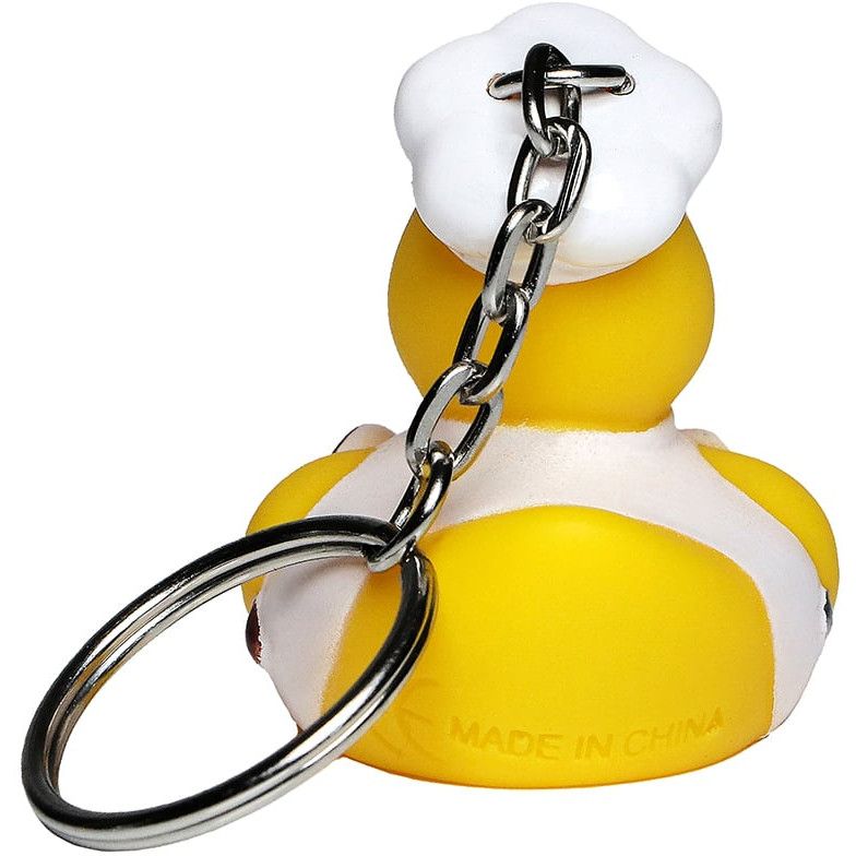 Schlüsselanhänger Ente Koch - gelb-902