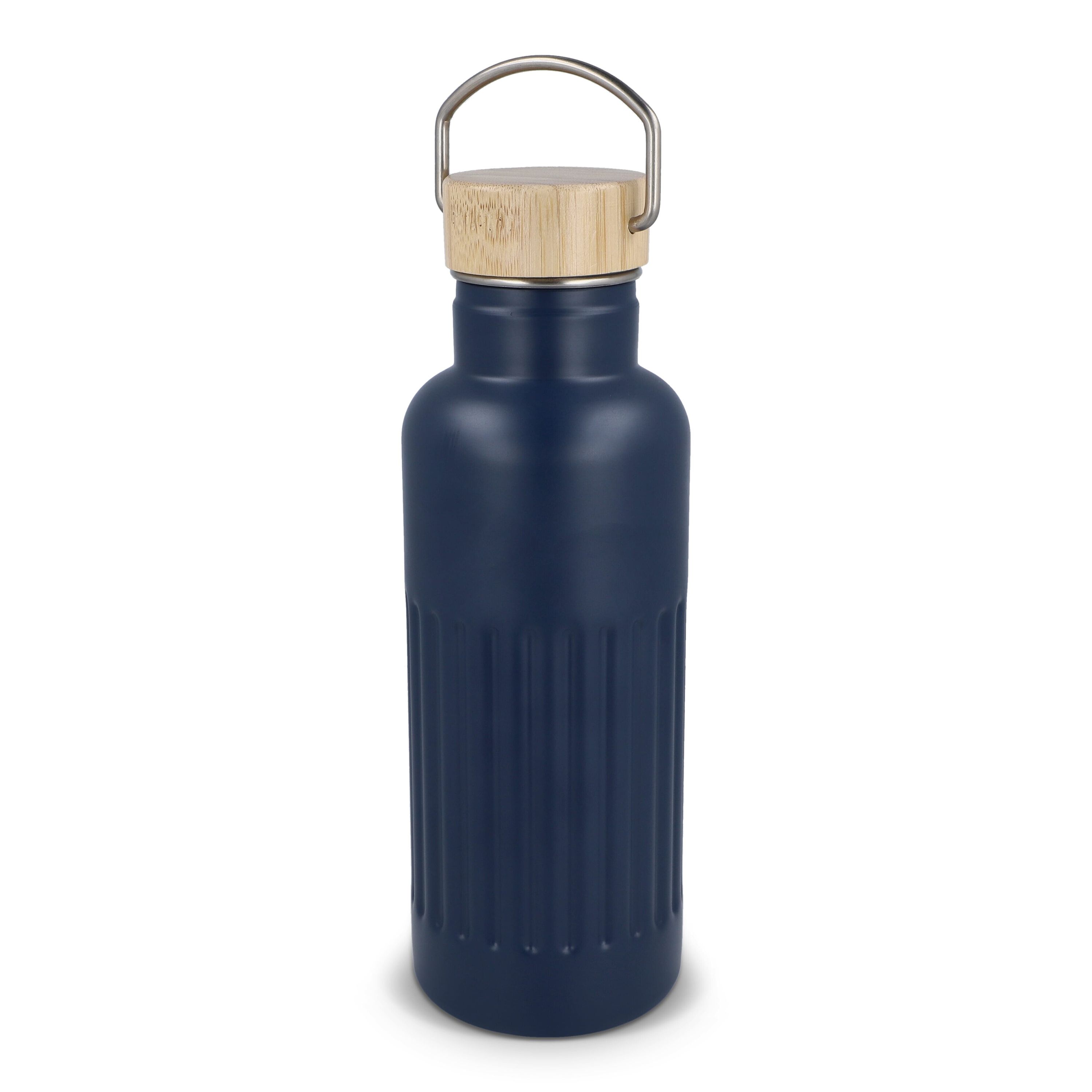 Recycelte Edelstahl-Isolierflasche 500 ml - dunkelblau-819