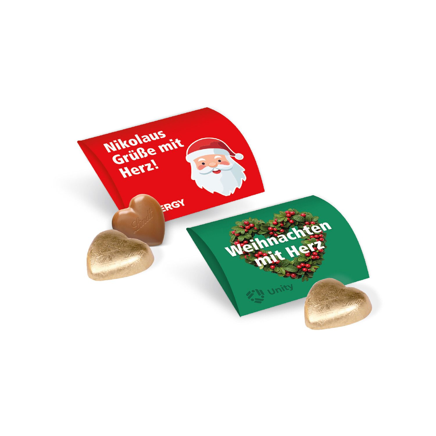 Lindt Herz, 5g im Werbebriefchen "Xmas Edition"-344