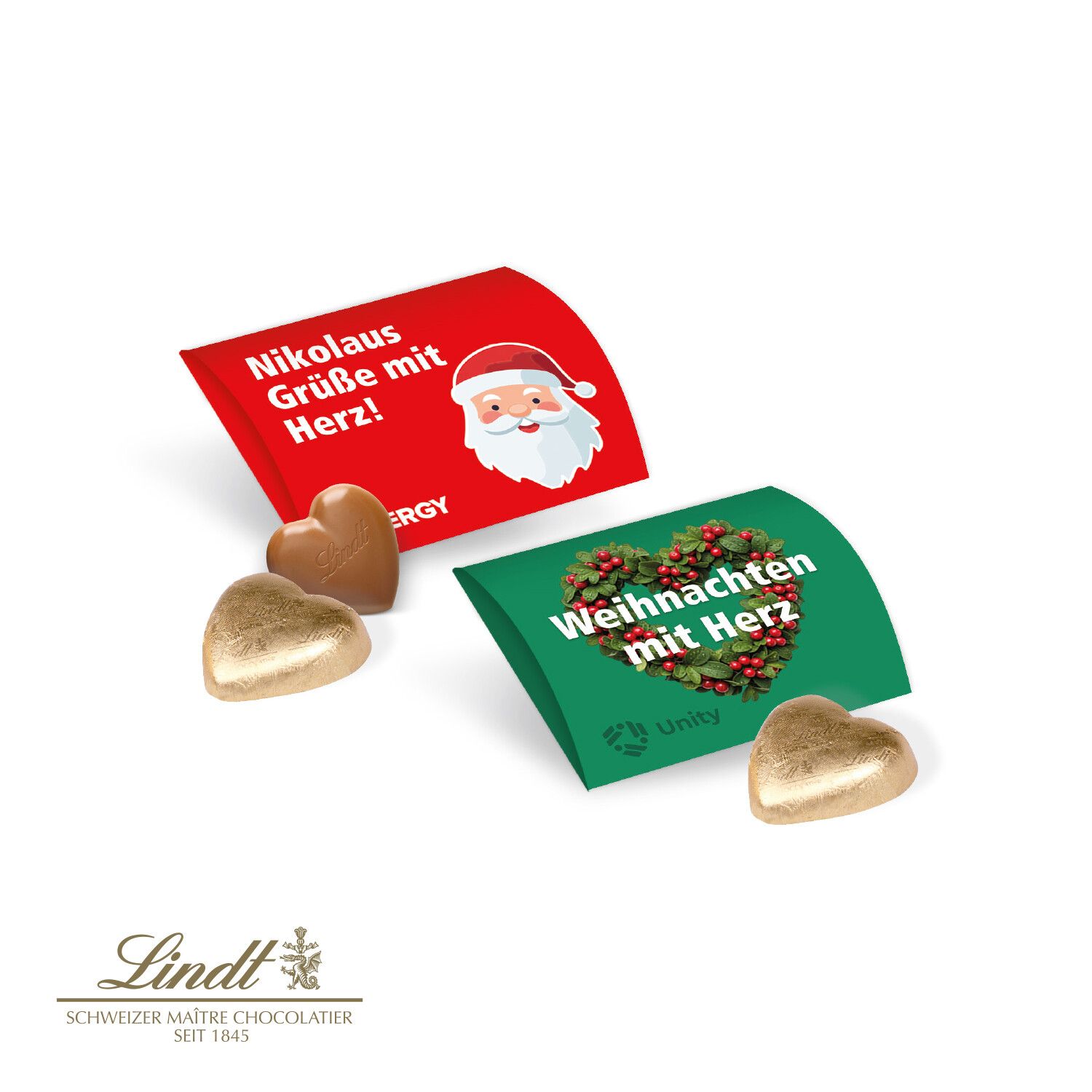 Lindt Herz, 5g im Werbebriefchen "Xmas Edition"-344