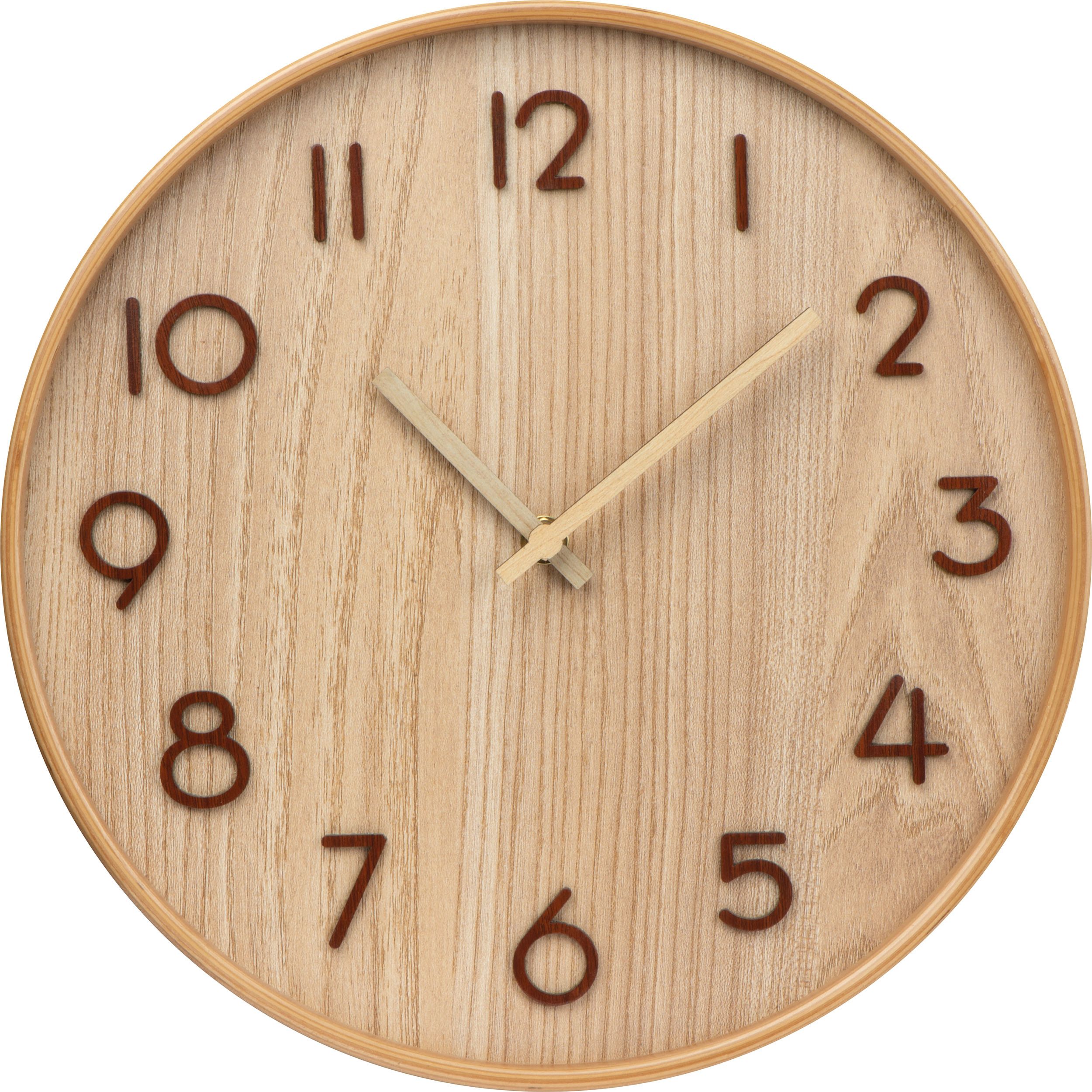 Wanduhr aus Holz - beige-847