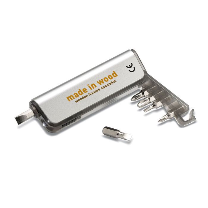 Taschenlampe mit Werkzeug ALUTOOL - transparent grau-215