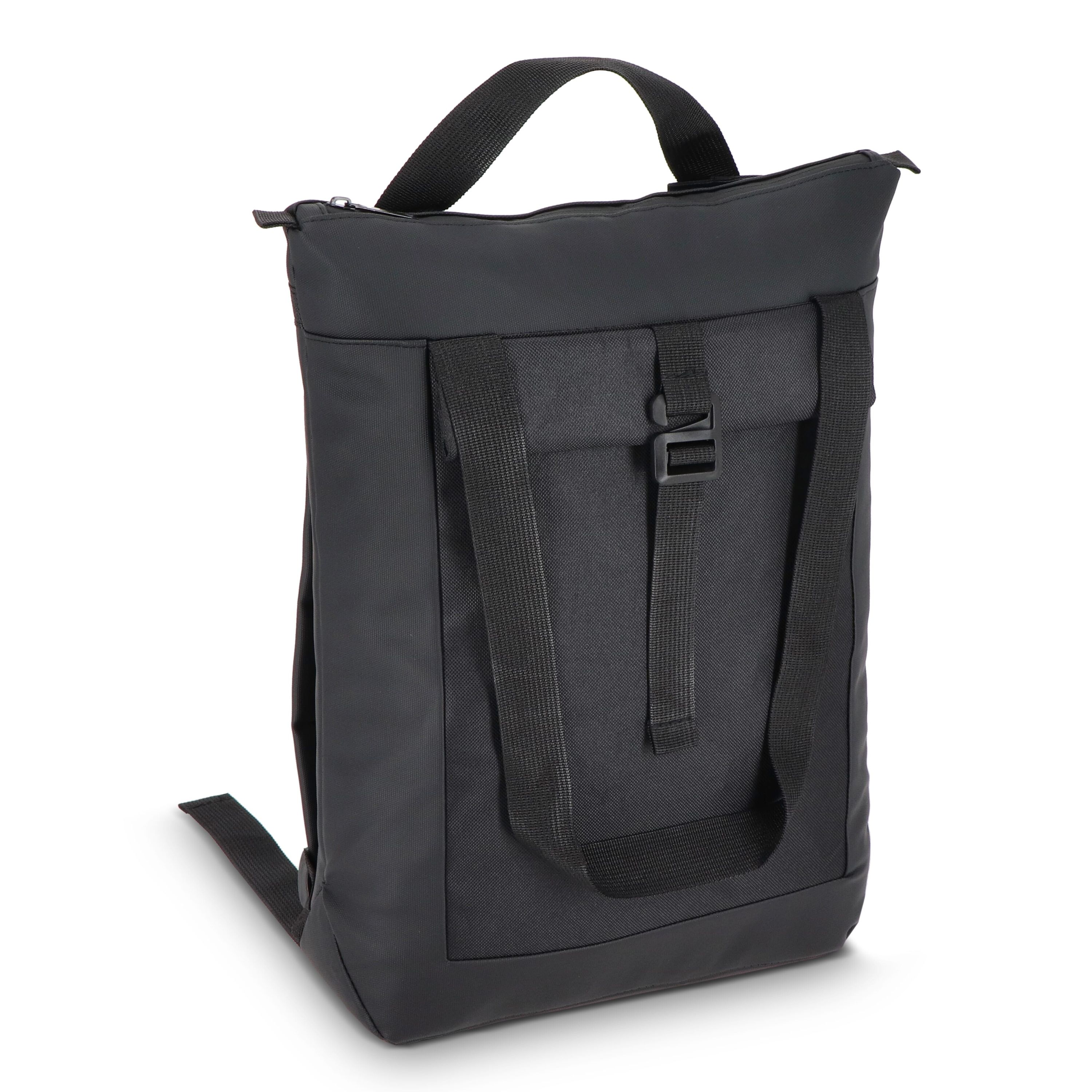 rPET 600D Navi Laptop-Rucksack 36 x 40 x 10 cm - schwarz-954