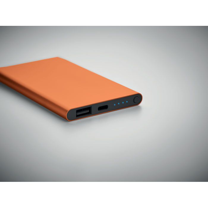 4000mAh Powerbank Typ C POWERFLAT C - orange-697