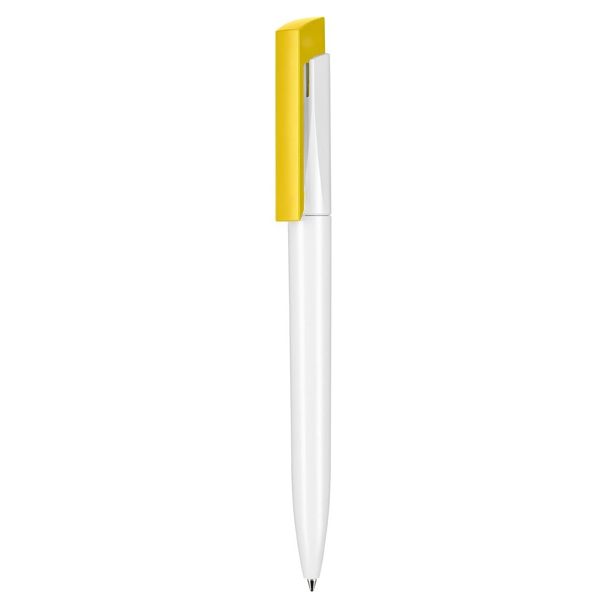 Kugelschreiber FRESH - weiss - zitronen-gelb-174