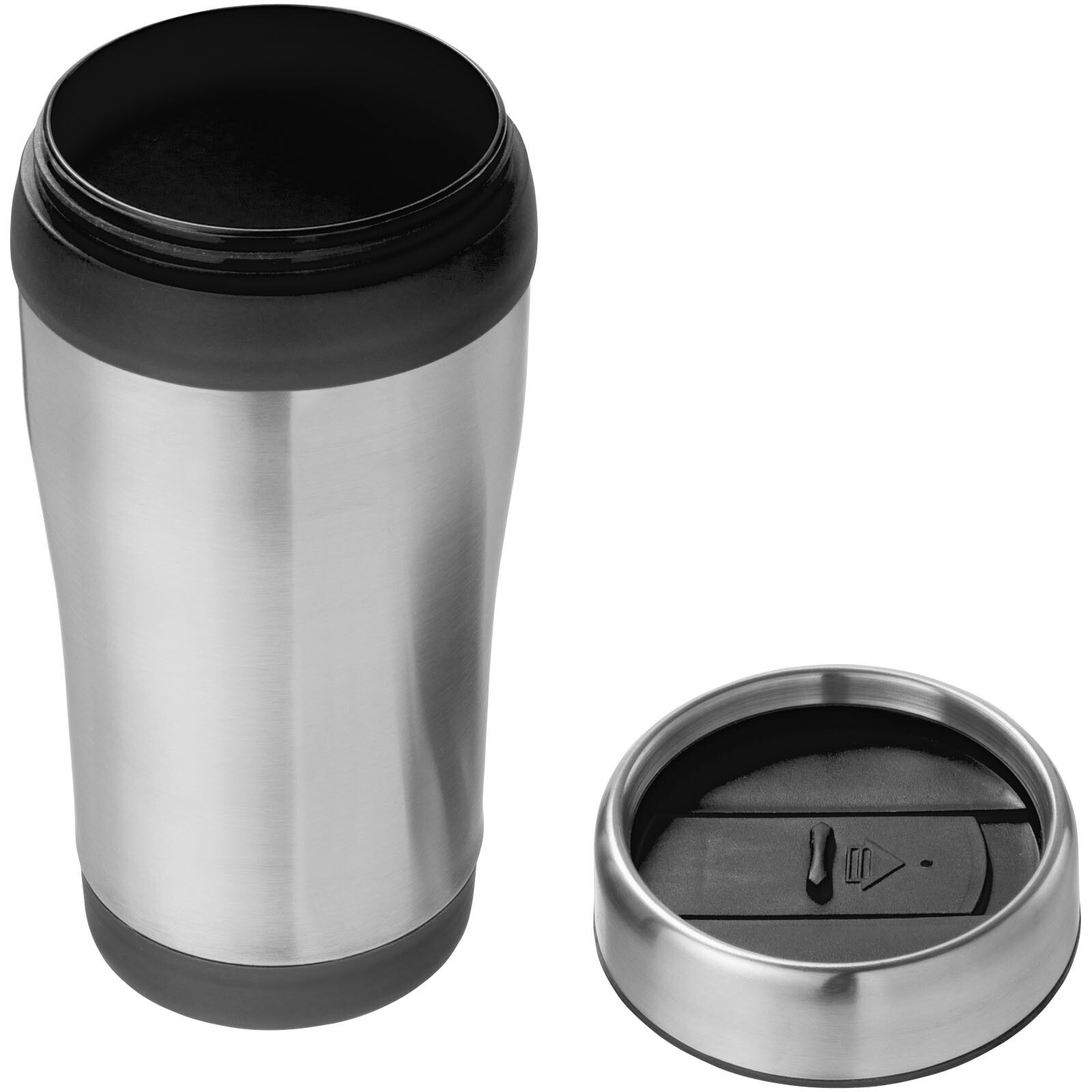 Elwood 410 ml Isolierbecher - silber -  schwarz-993