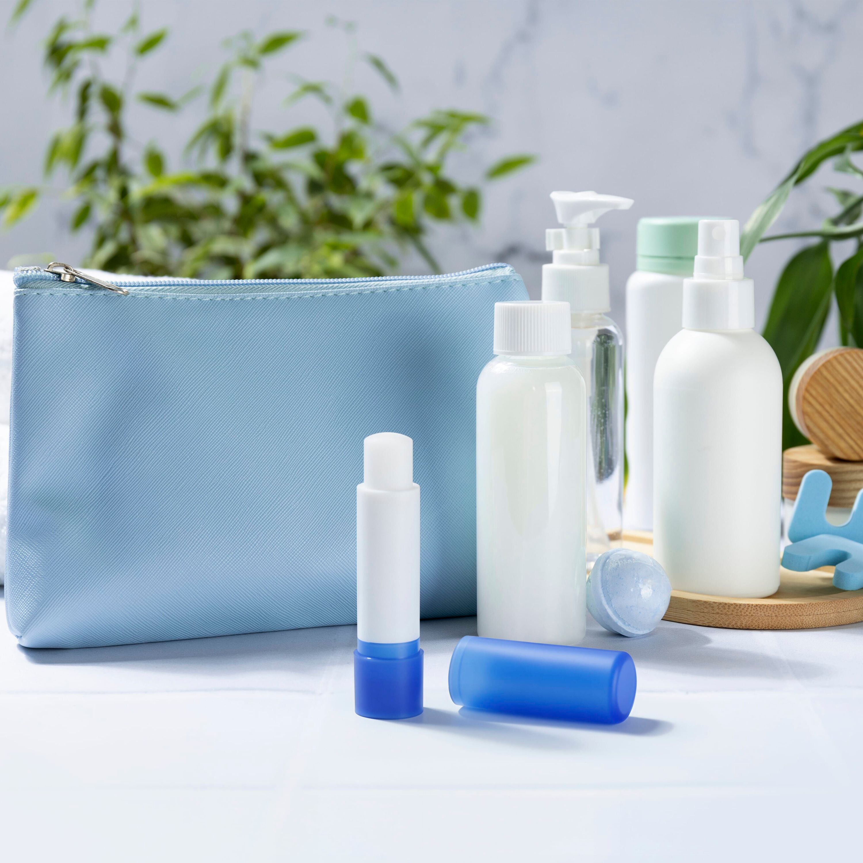 Klassischer Lippenpflegestift aus recycelten Materialien - natur  -  blau-430