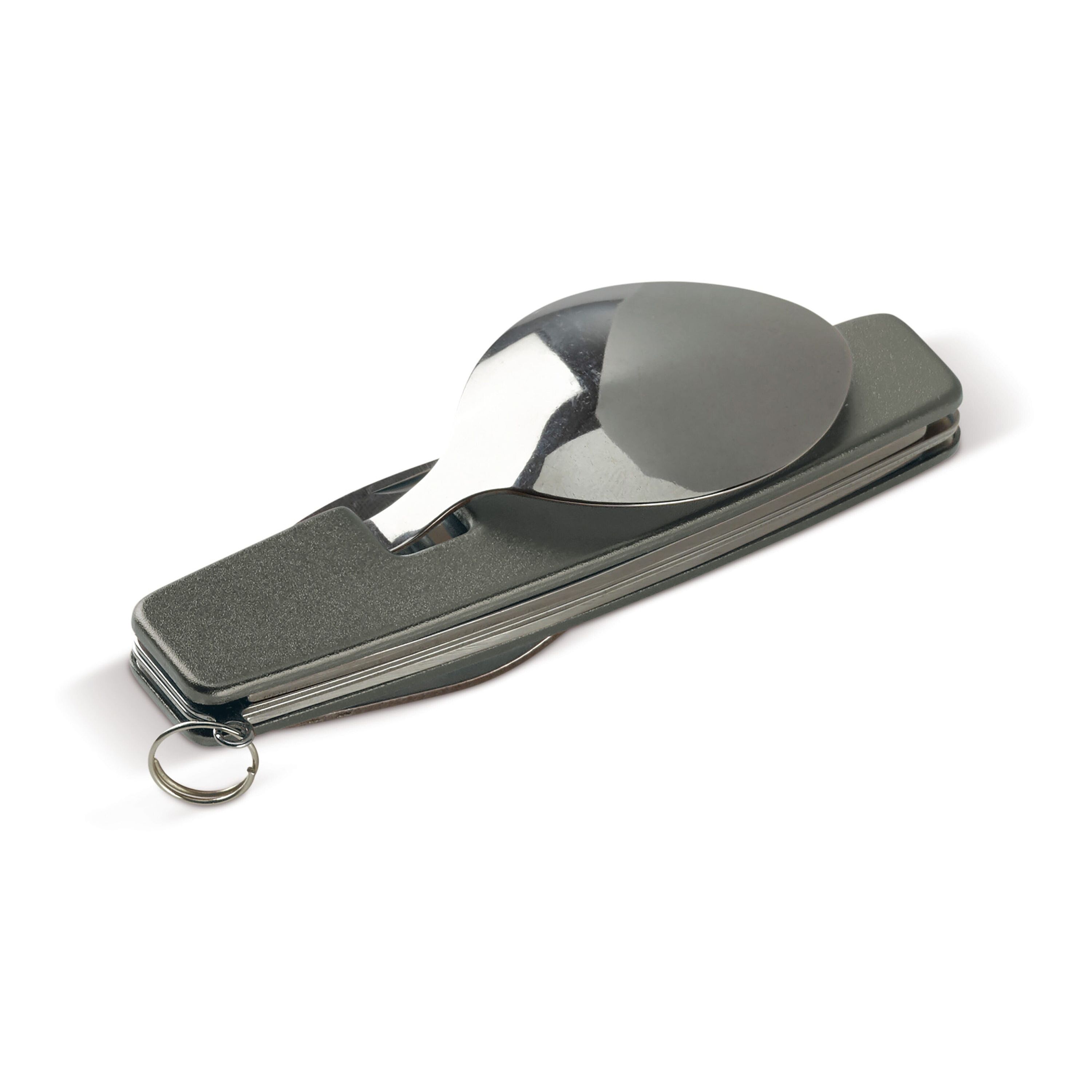 Zusammenklappbares Besteck im Multi-tool - gun metal - dark-950