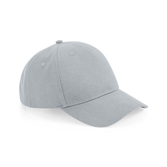 Organic Cotton 5 Panel Cap - light grey-233