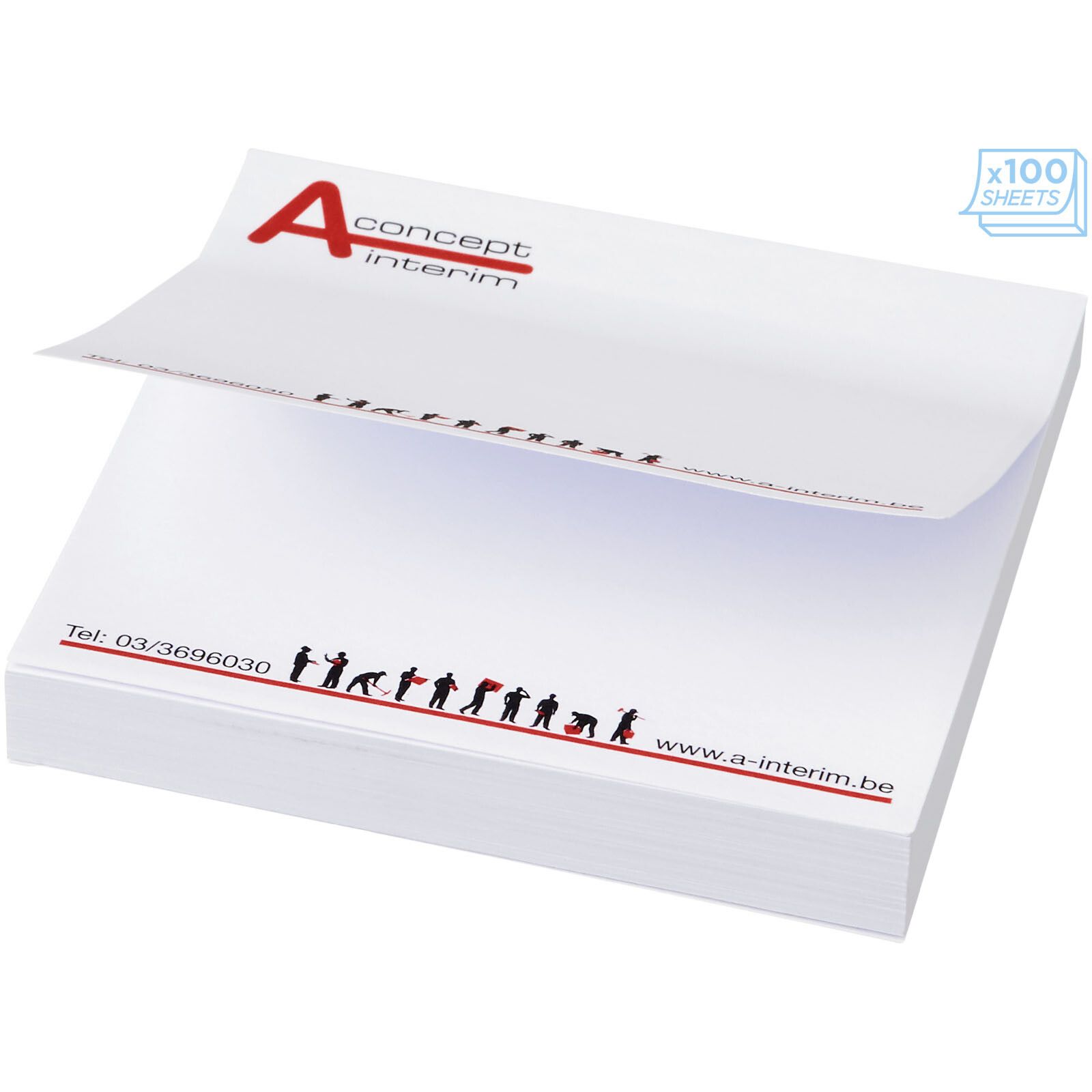 Sticky-Mate Haftnotizen 75x75 mm - weiss-757