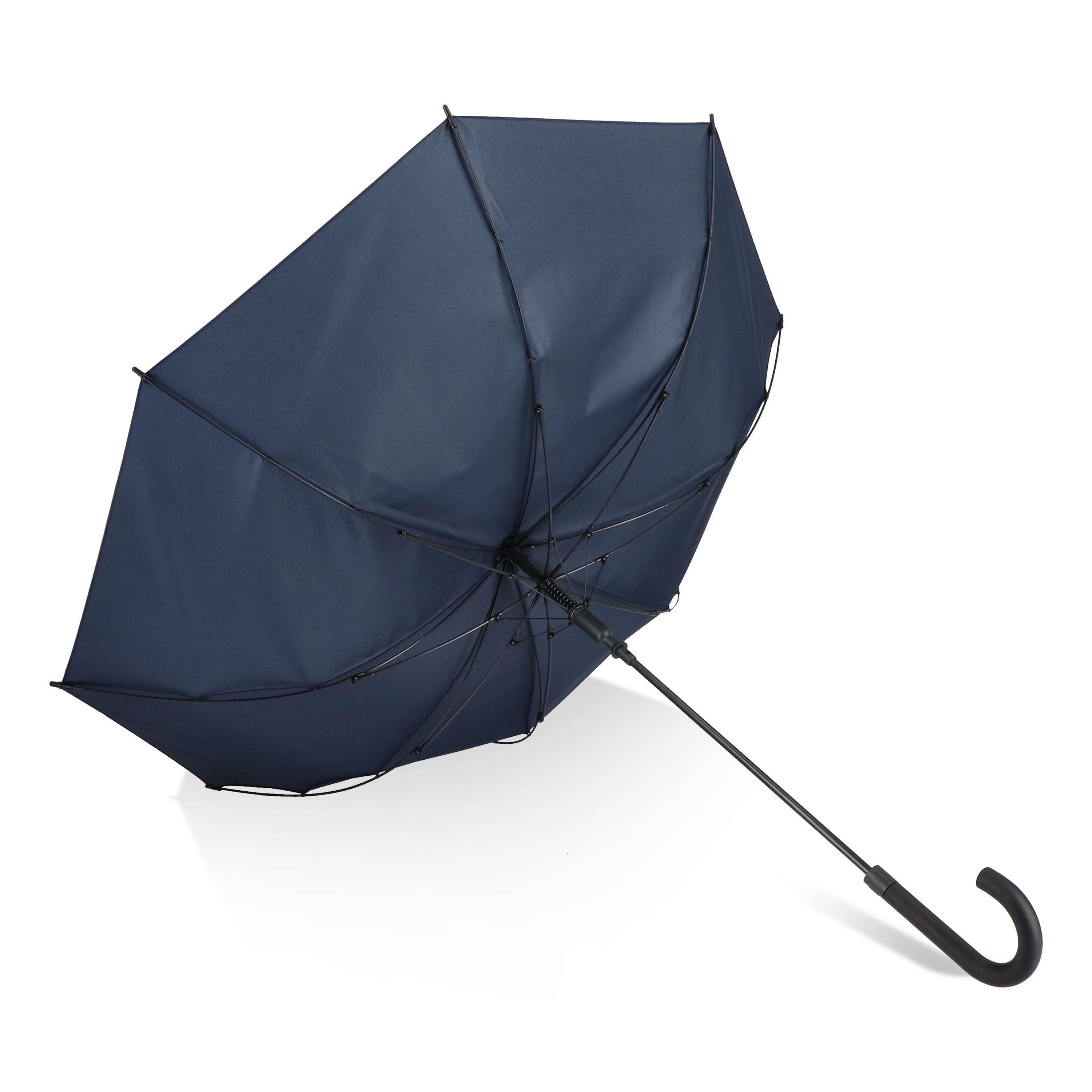 Verdure 190T Pongee 23 windproof Hakenschirm Auto open - dunkelblau-920