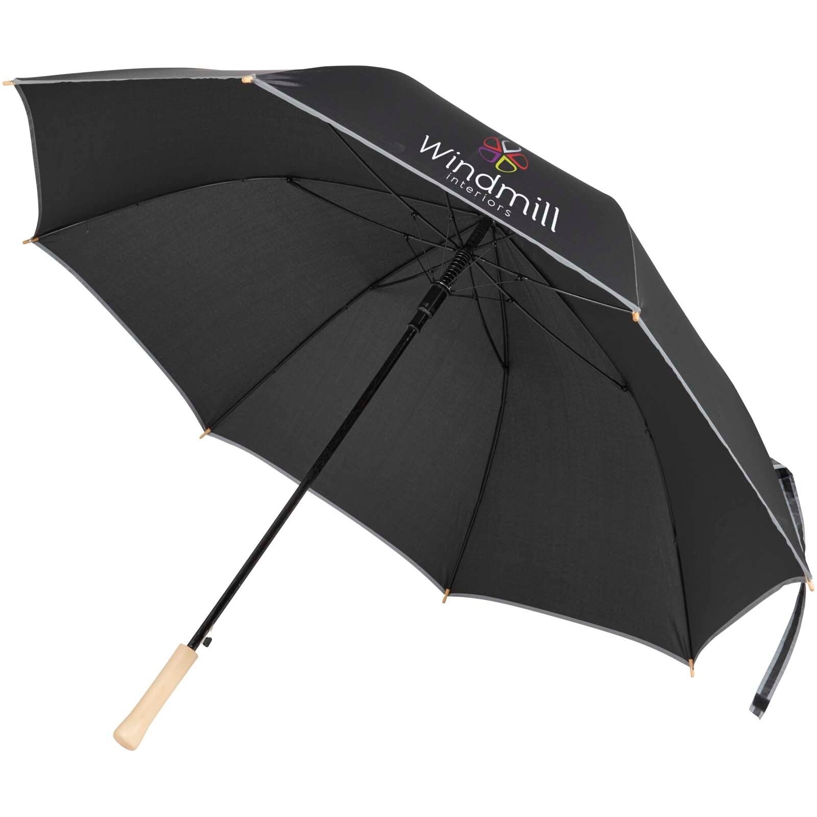 Norman 30" RPET Sturmschirm  - schwarz-219