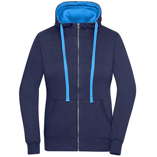 Ladies´ Lifestyle Zip-Hoody - navy - cobalt-523